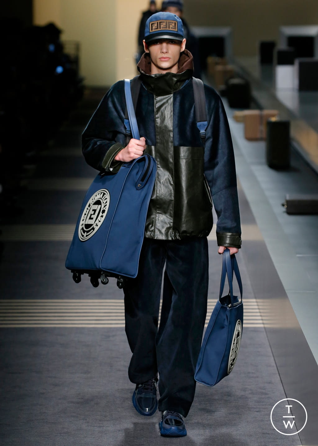 Fashion Week Milan Fall/Winter 2018 look 11 from the Fendi collection menswear