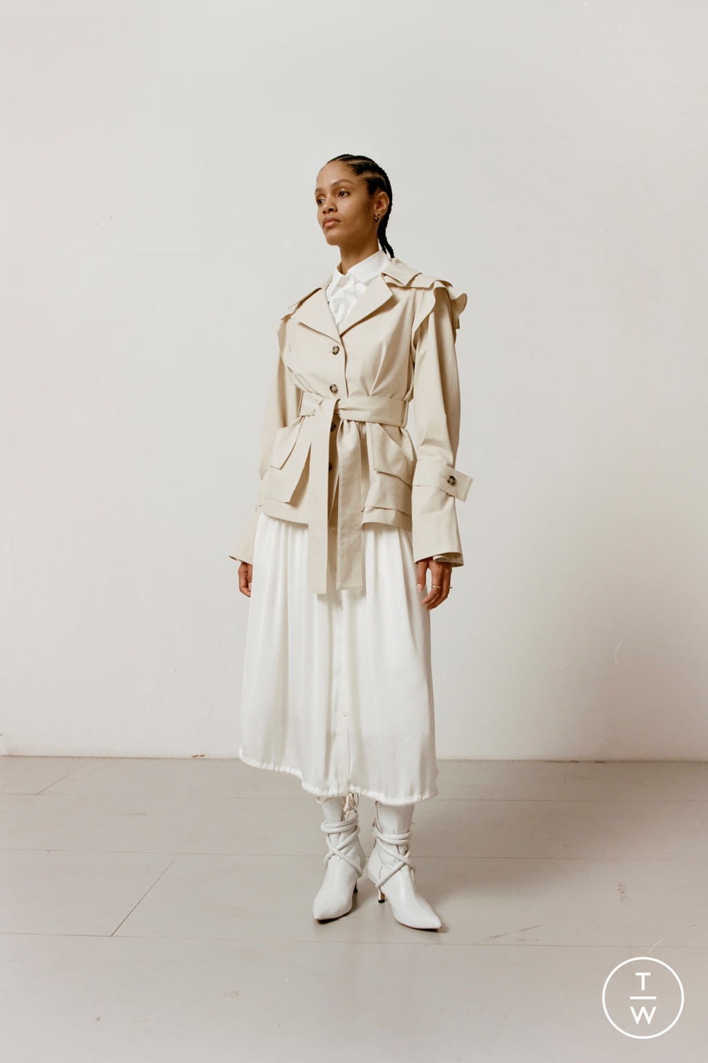 Fashion Week London Fall/Winter 2021 look 11 from the Palmer Harding collection womenswear