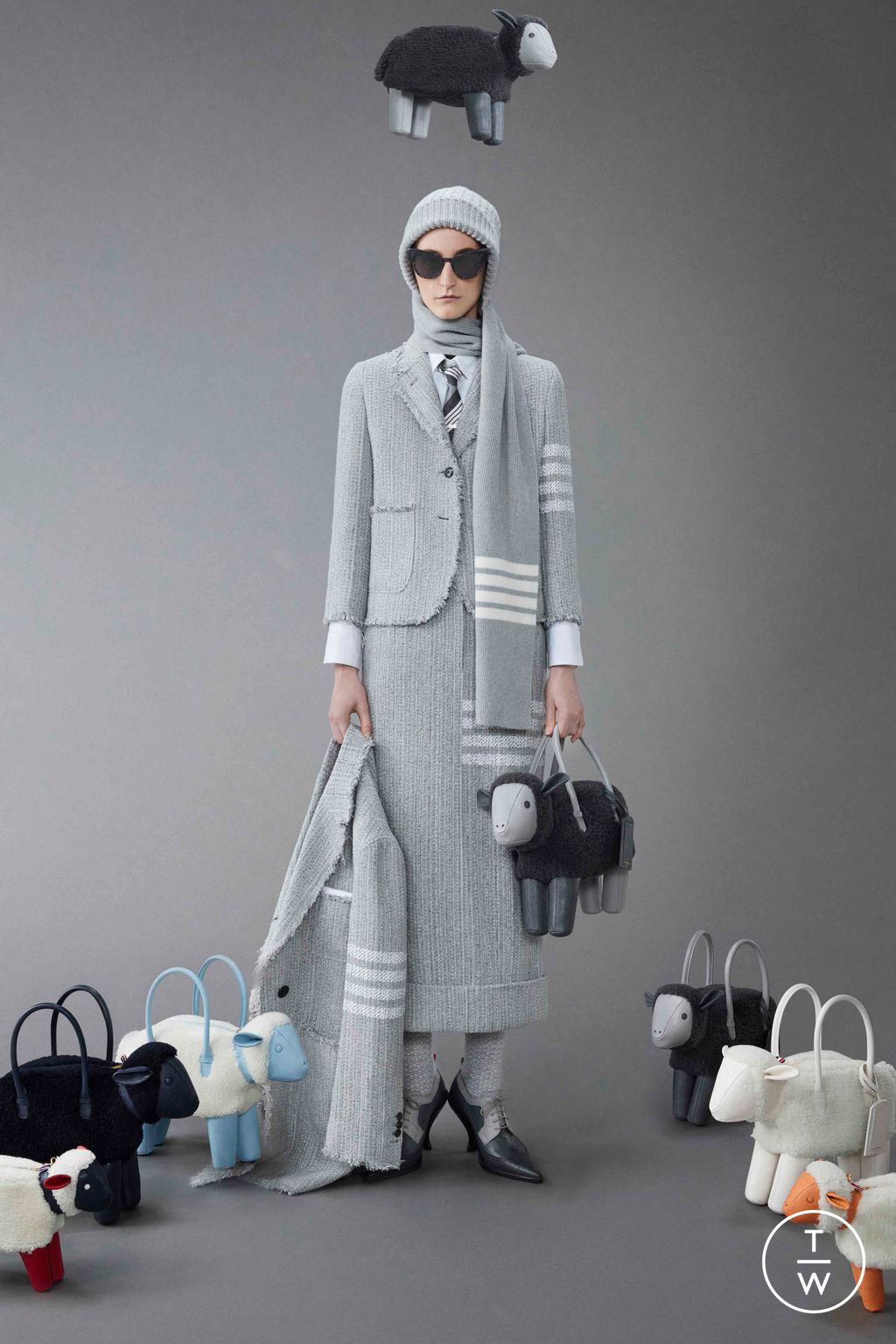 Fashion Week New York Resort 2024 look 11 from the Thom Browne collection 女装