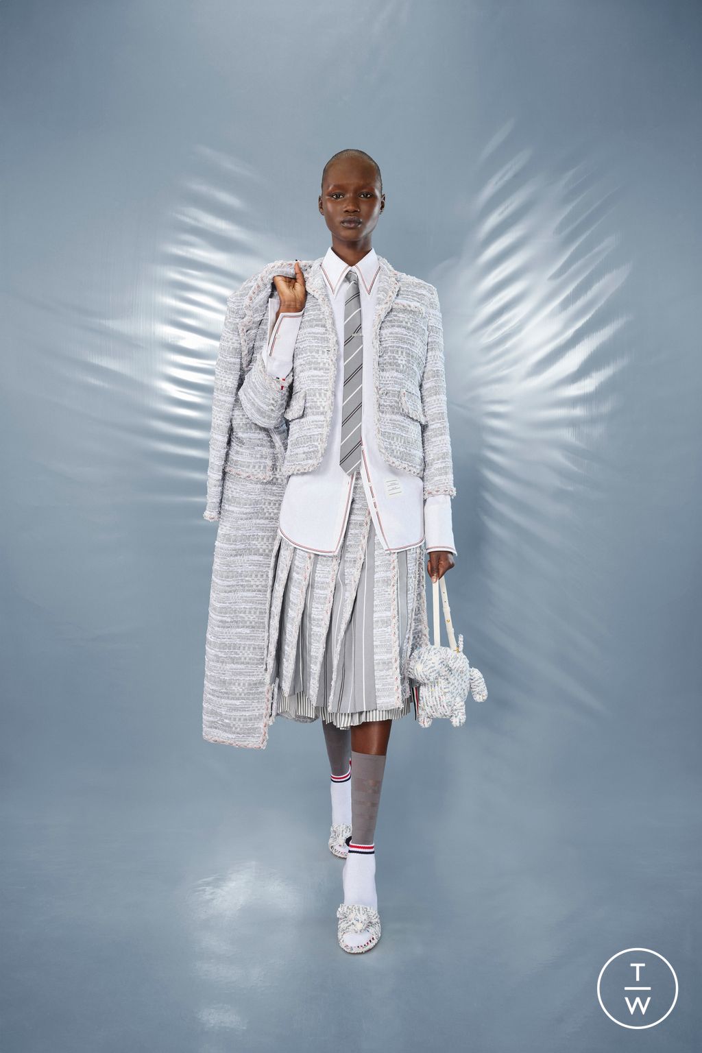 Fashion Week New York Resort 2025 look 12 from the Thom Browne collection womenswear