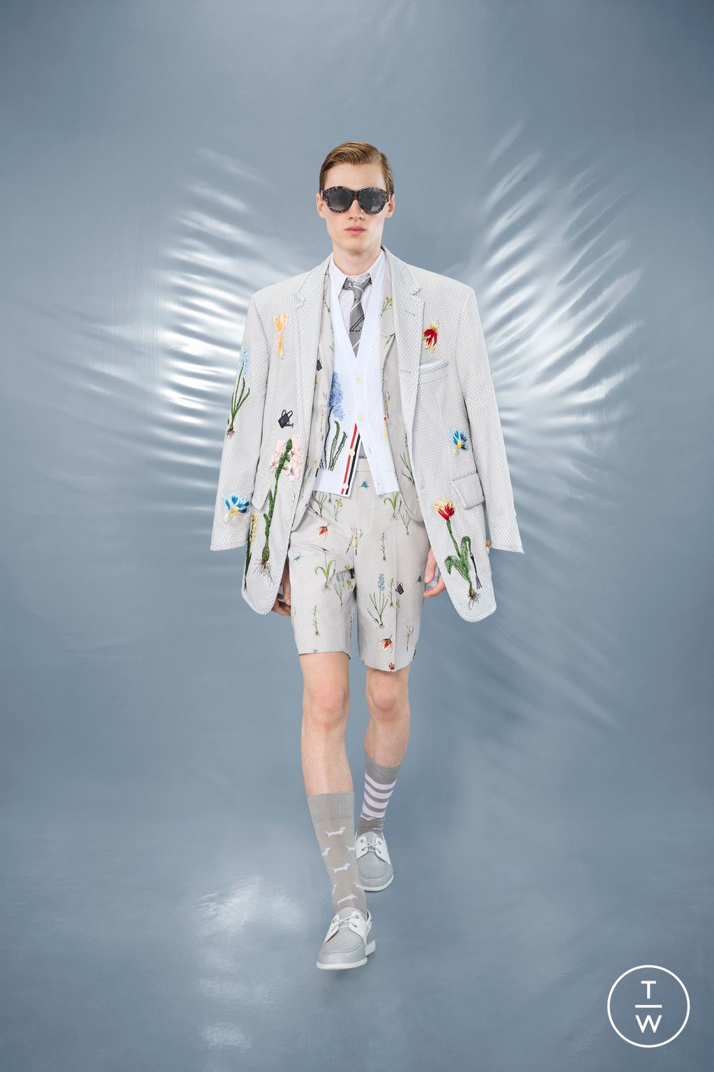 Fashion Week New York Resort 2025 look 12 from the Thom Browne collection 男装