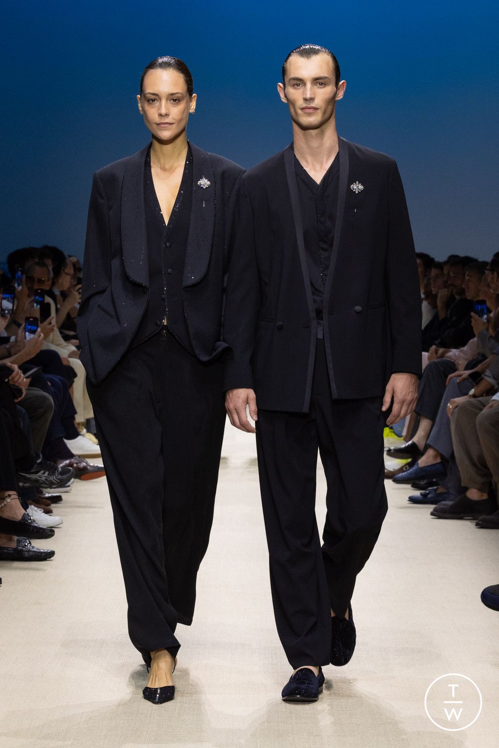 Fashion Week Milan Spring/Summer 2026 look 114 from the Giorgio Armani collection 男装