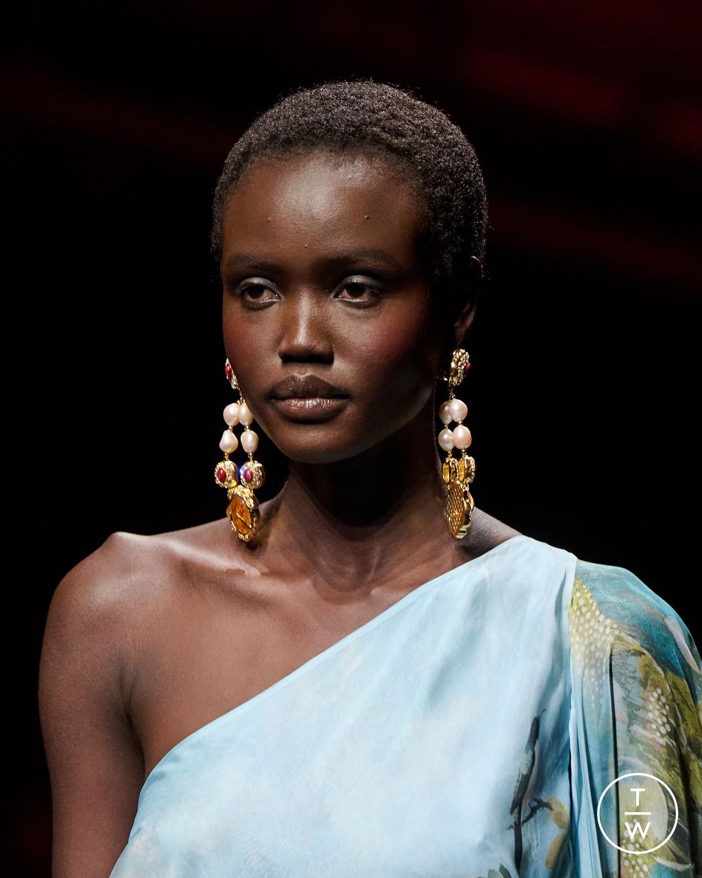 Fashion Week Milan Fall/Winter 2025 look 58 from the Roberto Cavalli collection womenswear accessories