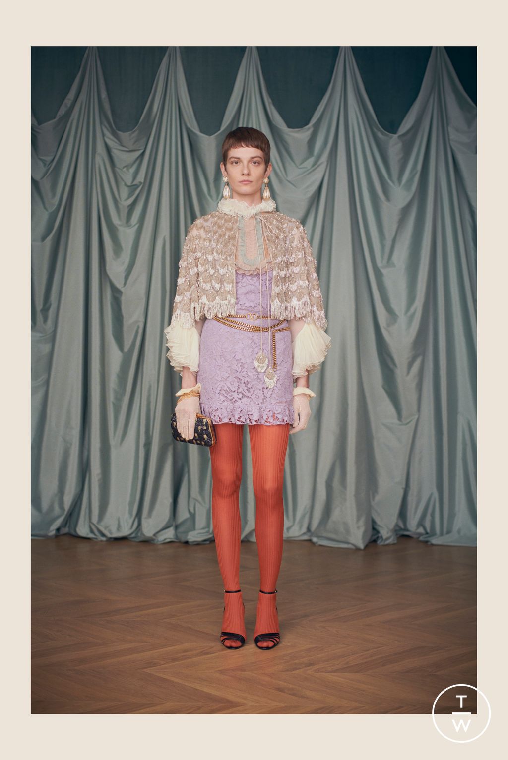 Fashion Week Paris Resort 2025 look 118 from the Valentino collection womenswear