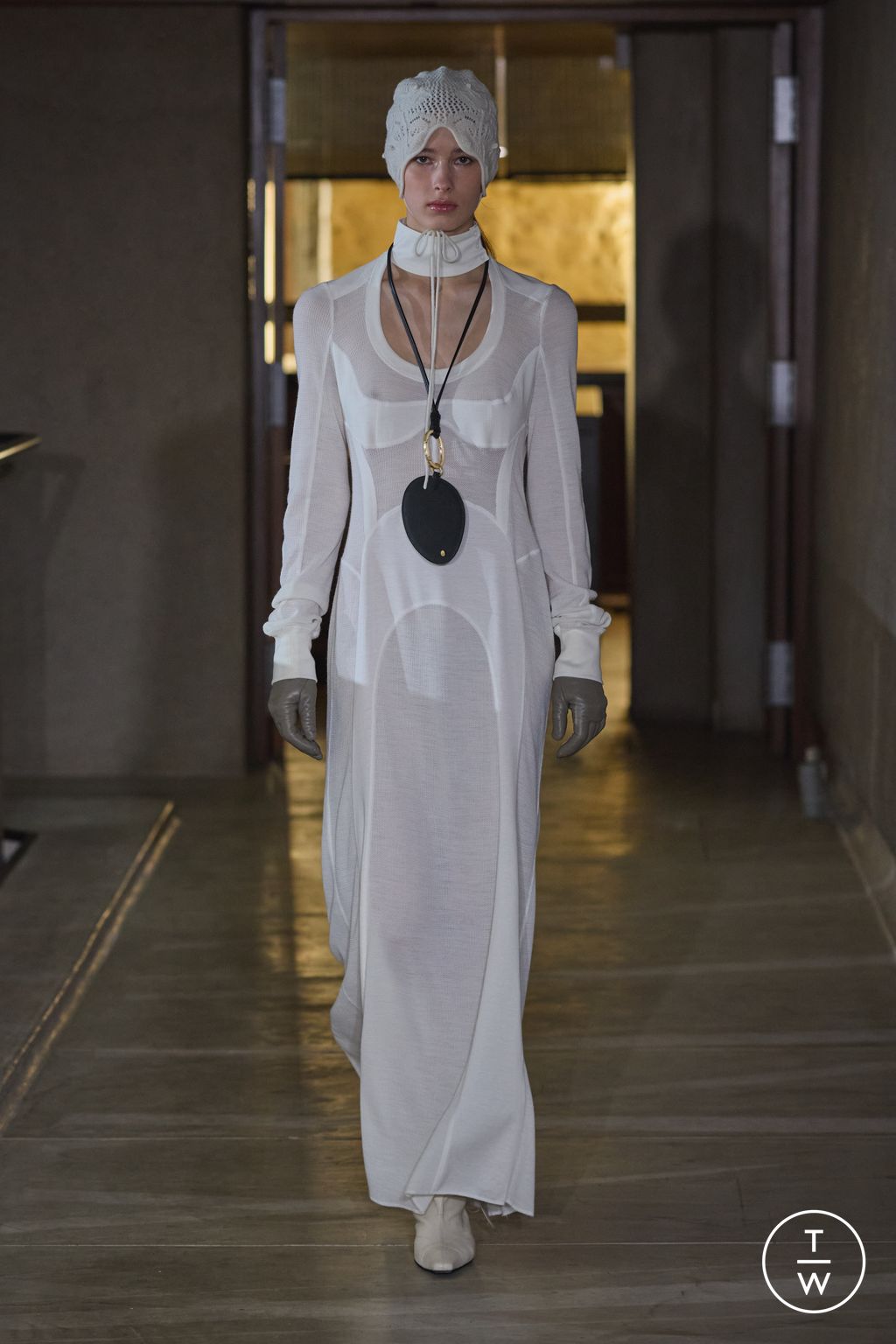 Fashion Week Paris Fall/Winter 2026 look 11 from the Mame Kurogouchi collection womenswear