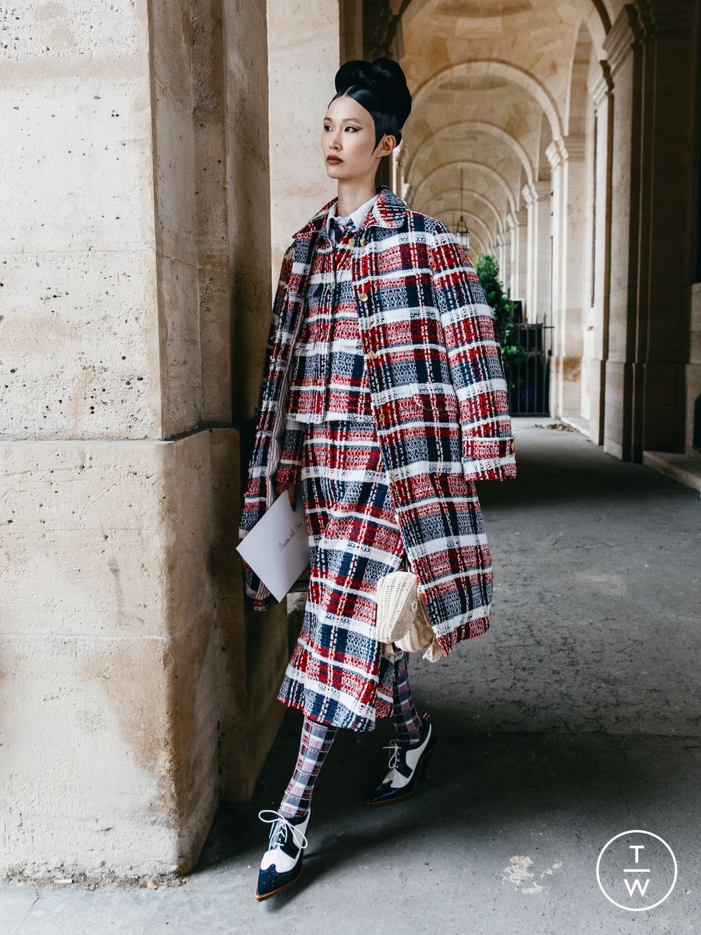 Fashion Week New York Resort 2023 look 11 from the Thom Browne collection womenswear