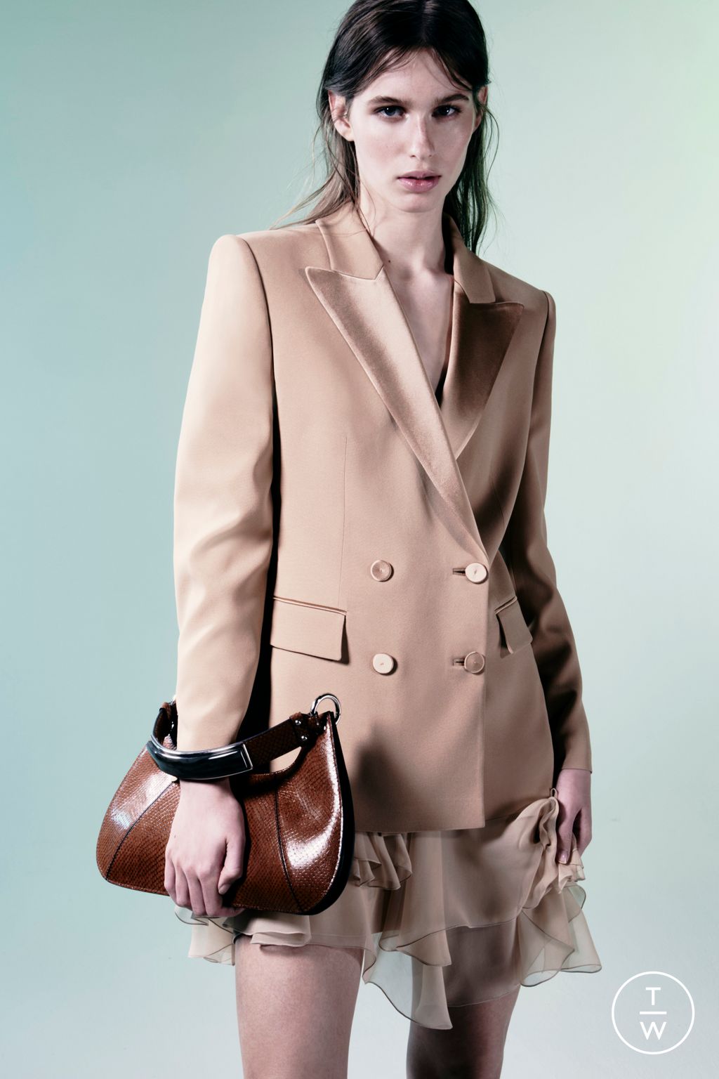 Fashion Week Milan Resort 2025 look 12 from the Alberta Ferretti collection 女装