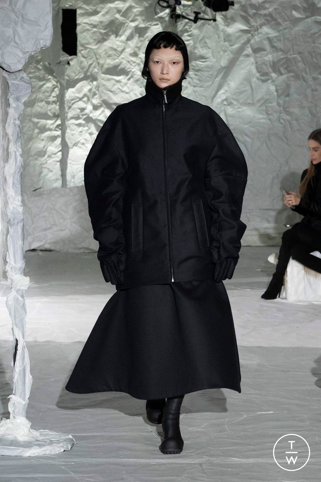 Fashion Week Milan Fall/Winter 2024 look 12 from the Marni collection 女装