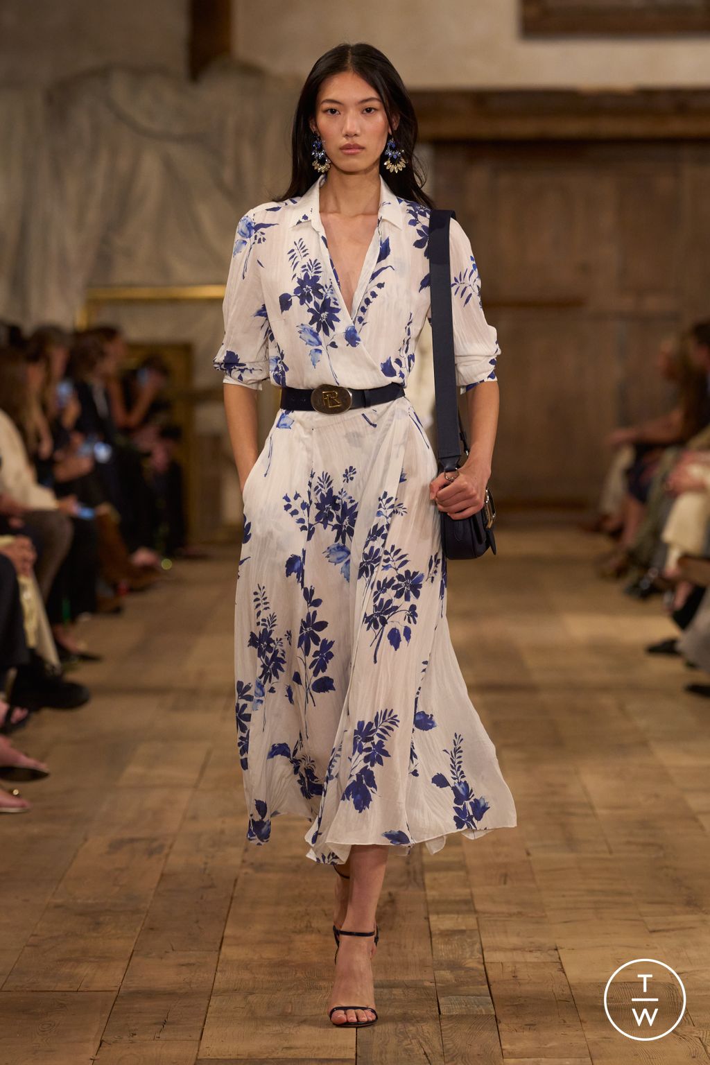 Fashion Week New York Spring/Summer 2024 look 12 from the Ralph Lauren collection womenswear