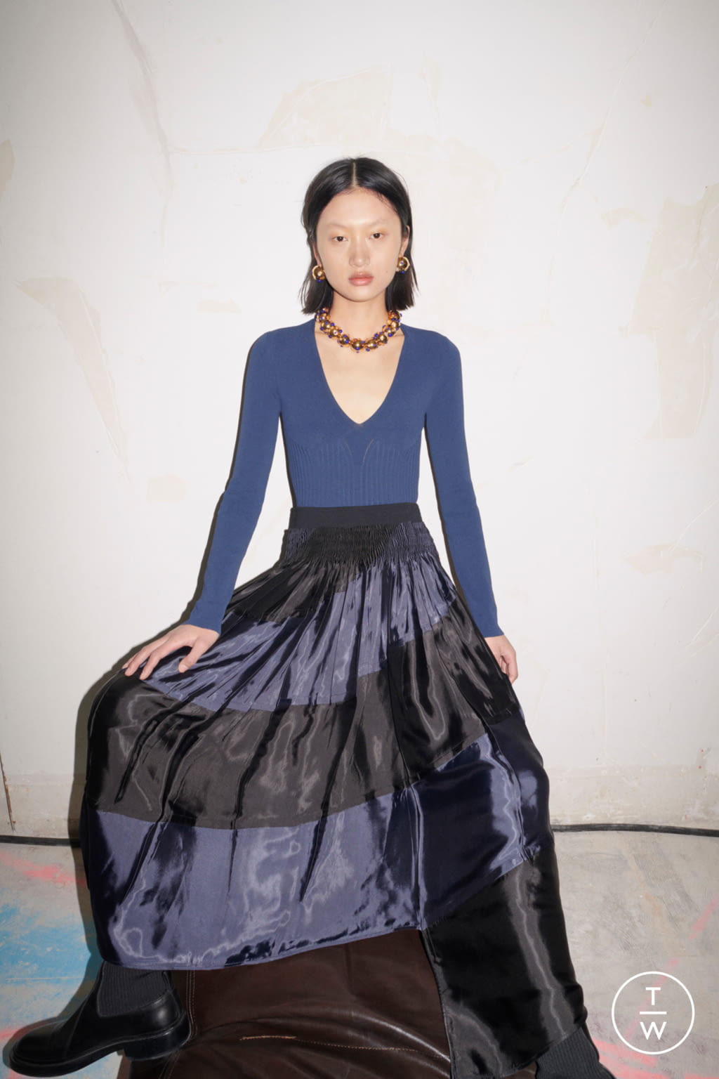 Fashion Week Paris Fall/Winter 2021 look 12 from the Jil Sander collection womenswear