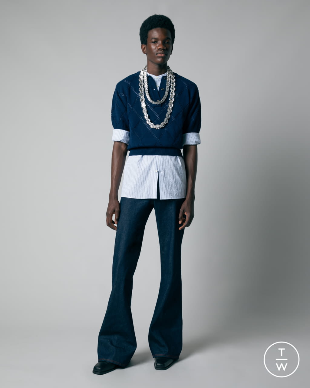 Fashion Week Paris Spring/Summer 2022 look 12 from the EGONlab collection 男装