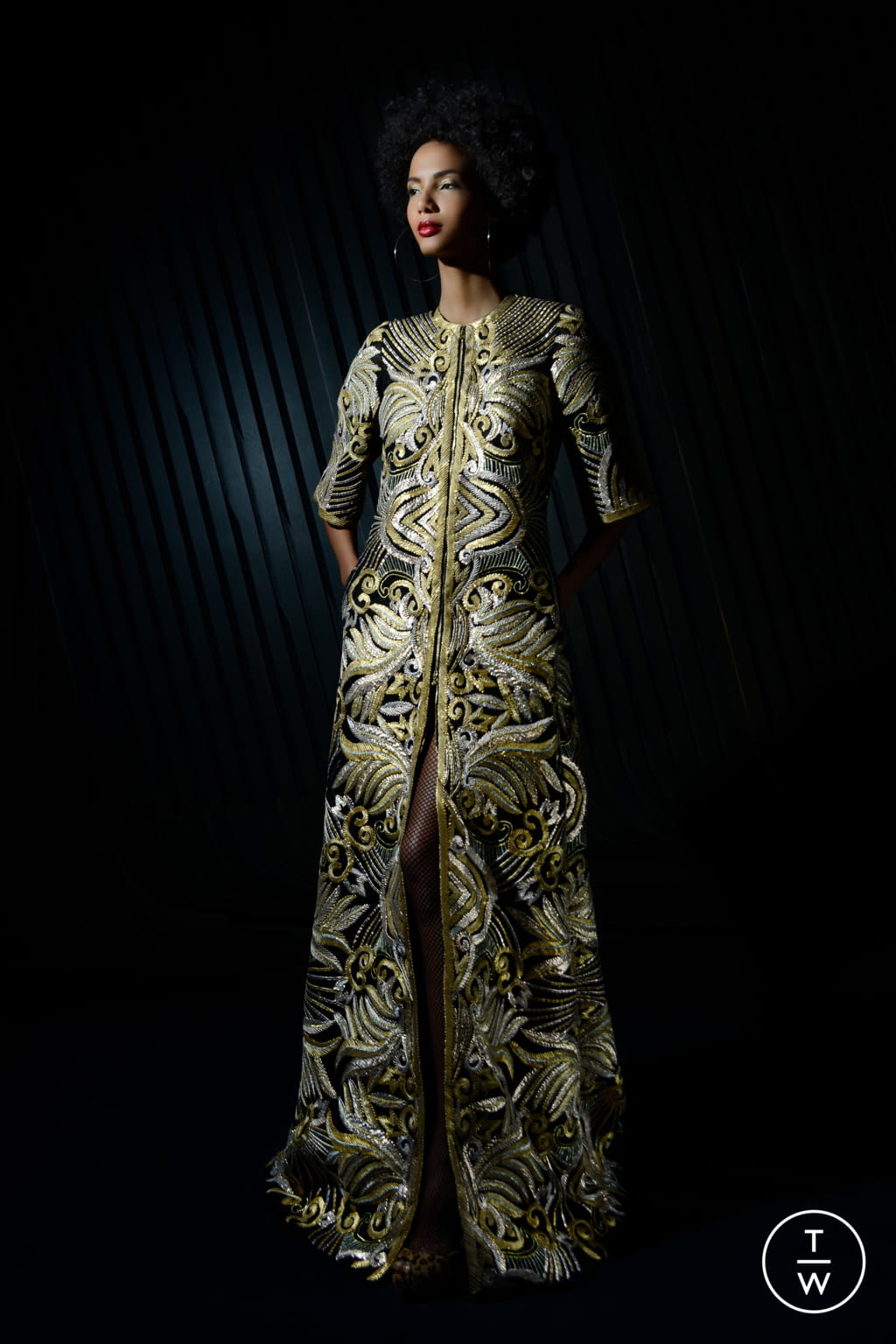 Fashion Week New York Fall/Winter 2021 look 12 from the Naeem Khan collection womenswear