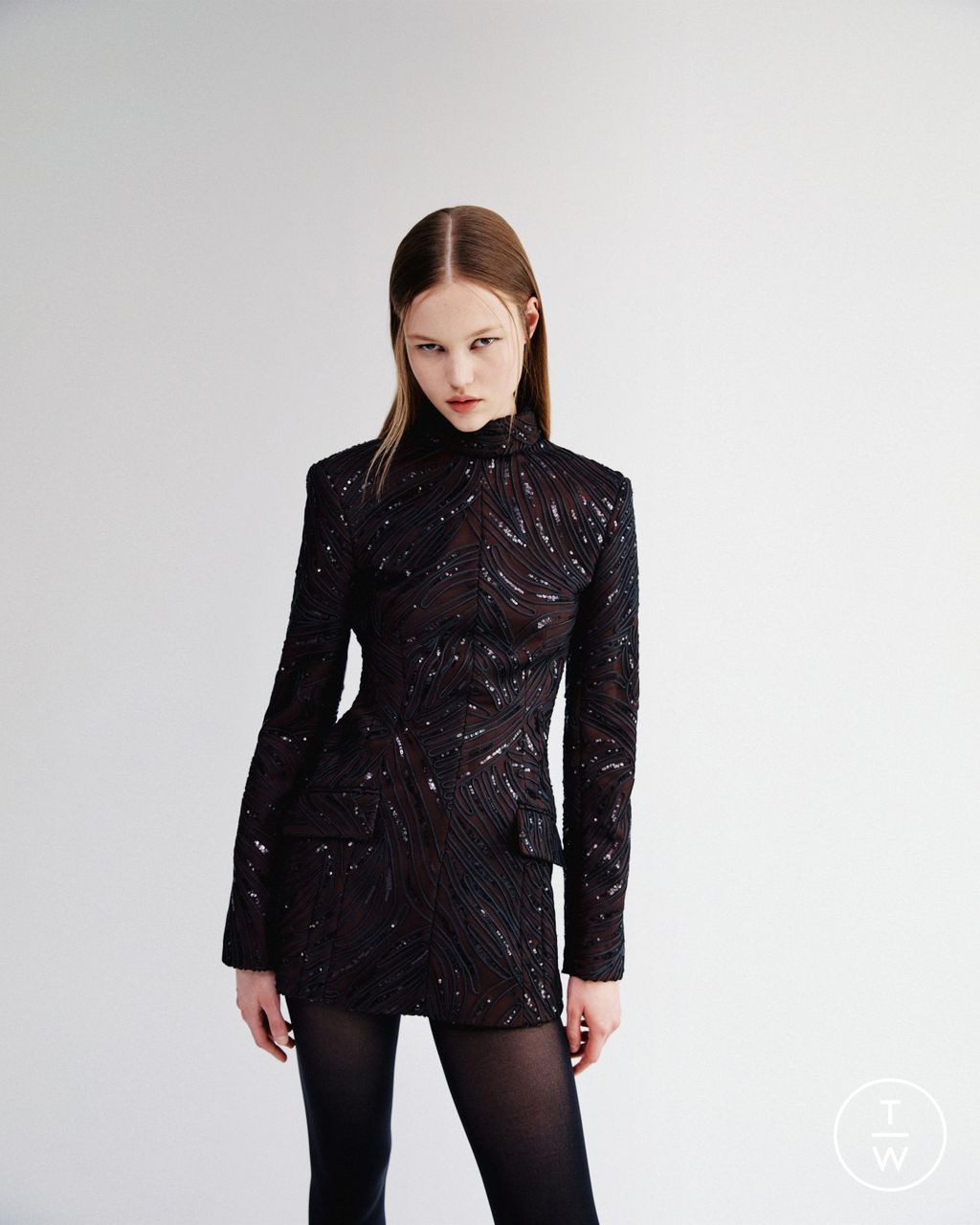 Fashion Week New York Resort 2025 look 12 from the AKNVAS collection womenswear