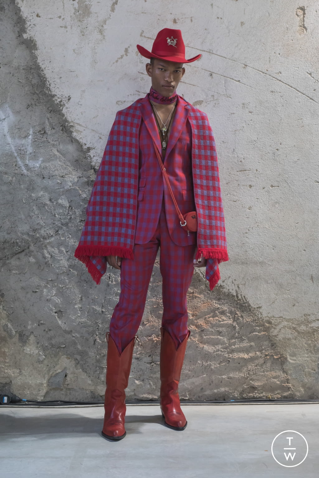Fashion Week Florence - Pitti Spring/Summer 2022 look 12 from the Thebe Magugu collection menswear