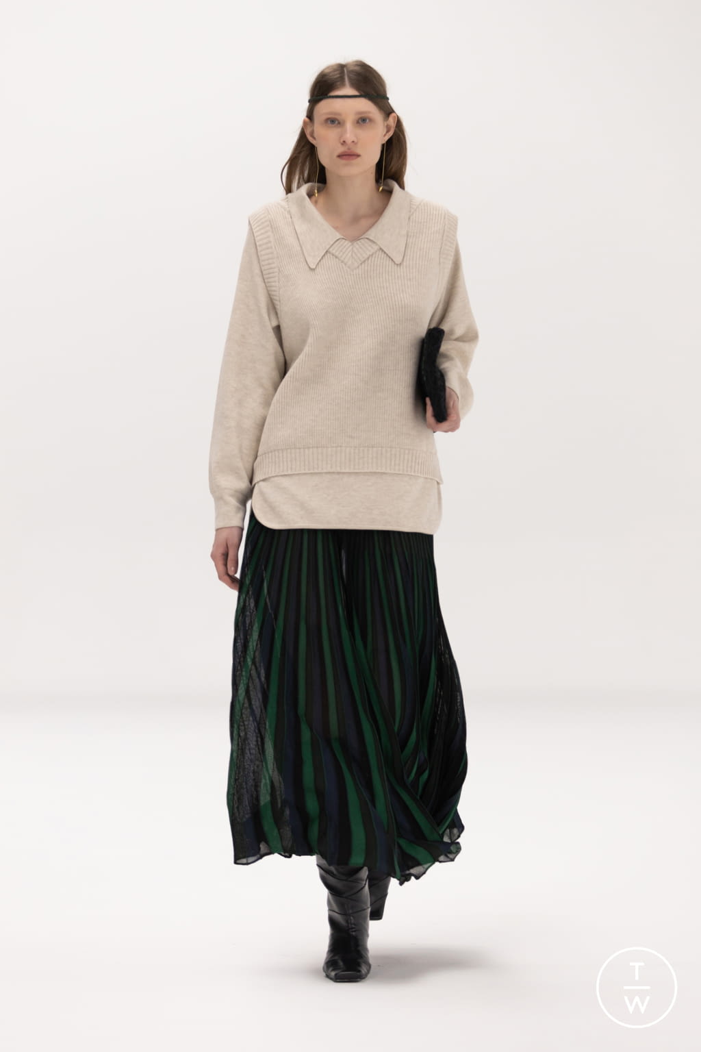 Fashion Week New York Fall/Winter 2021 look 12 de la collection Bevza womenswear