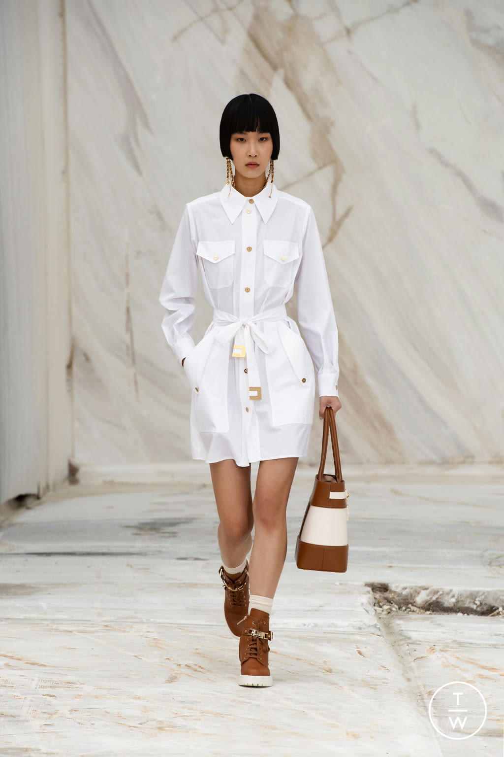 Fashion Week Milan Spring/Summer 2022 look 12 from the Elisabetta Franchi collection womenswear