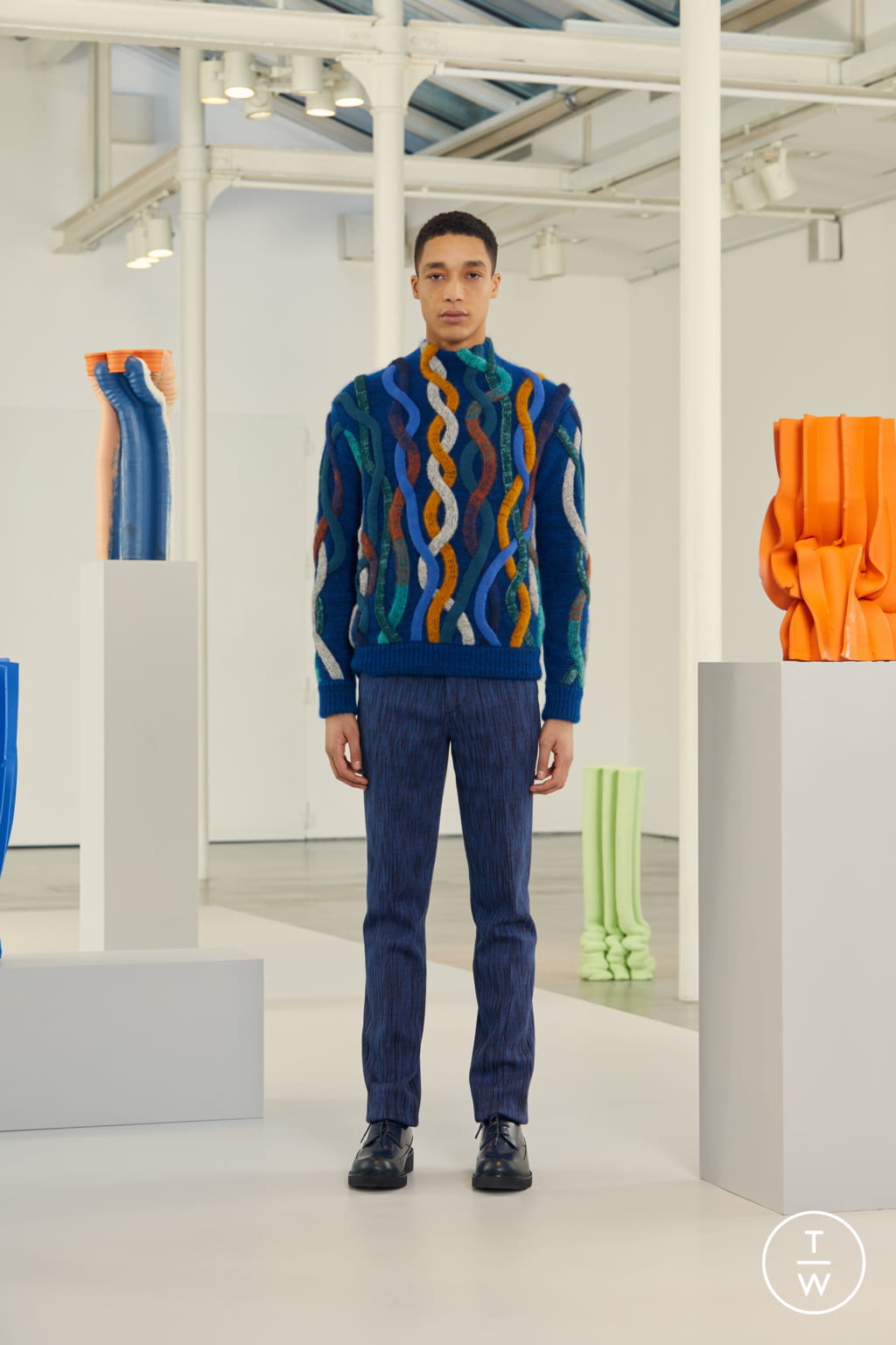 Fashion Week Milan Fall/Winter 2019 look 12 from the Missoni collection 男装