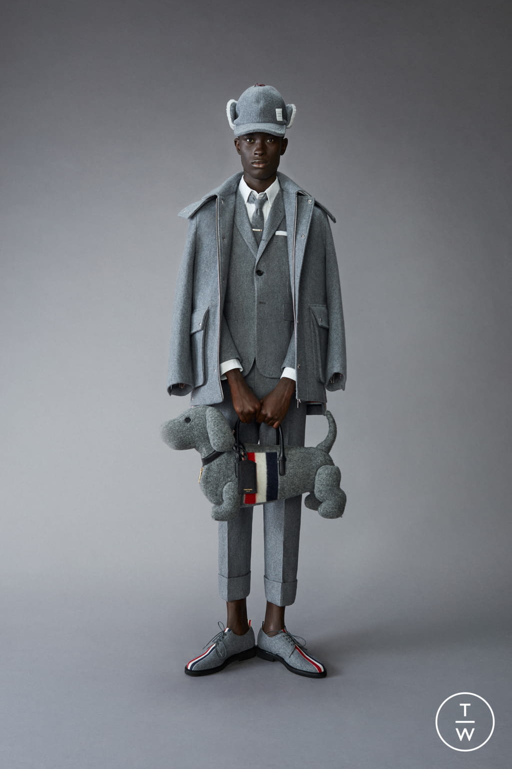 Fashion Week Paris Pre-Fall 2021 look 13 from the Thom Browne collection 男装