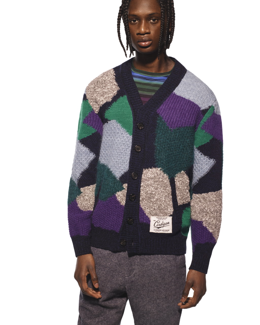 Fashion Week Milan Fall/Winter 2022 look 12 from the Missoni collection menswear