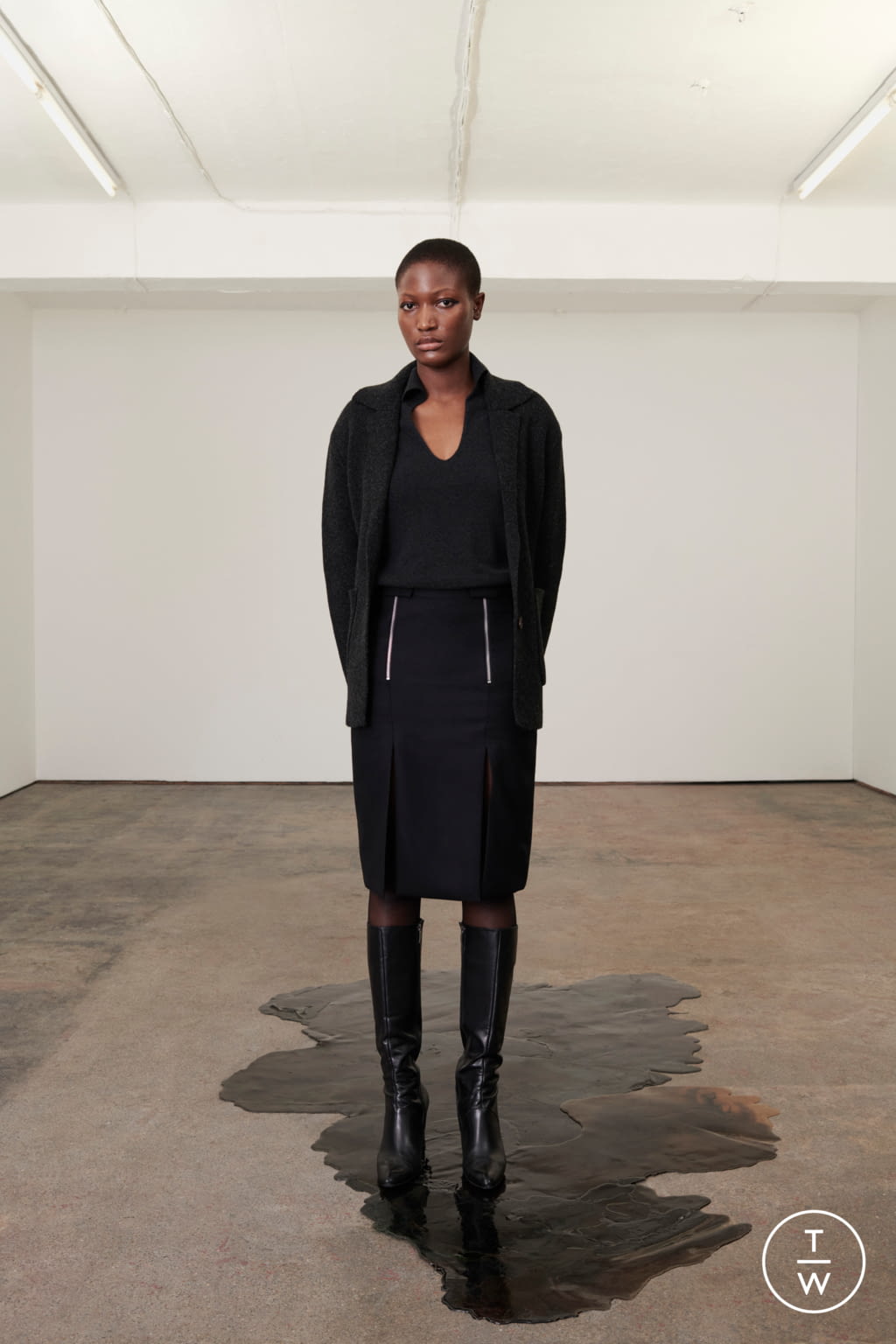 Fashion Week London Fall/Winter 2021 look 12 from the Eftychia collection womenswear