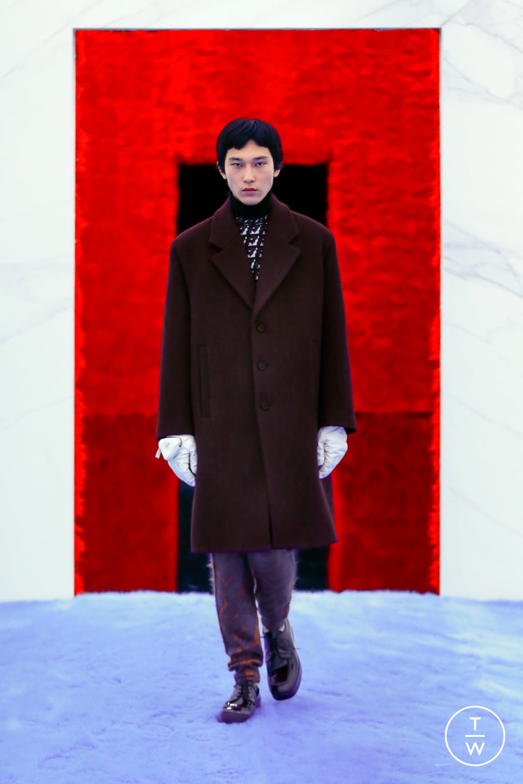 Fashion Week Milan Fall/Winter 2021 look 12 from the Prada collection menswear