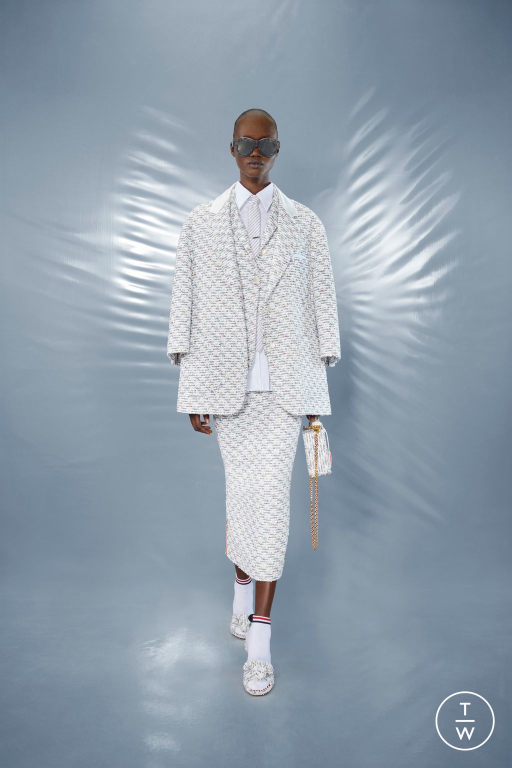 Fashion Week New York Resort 2025 look 13 from the Thom Browne collection womenswear