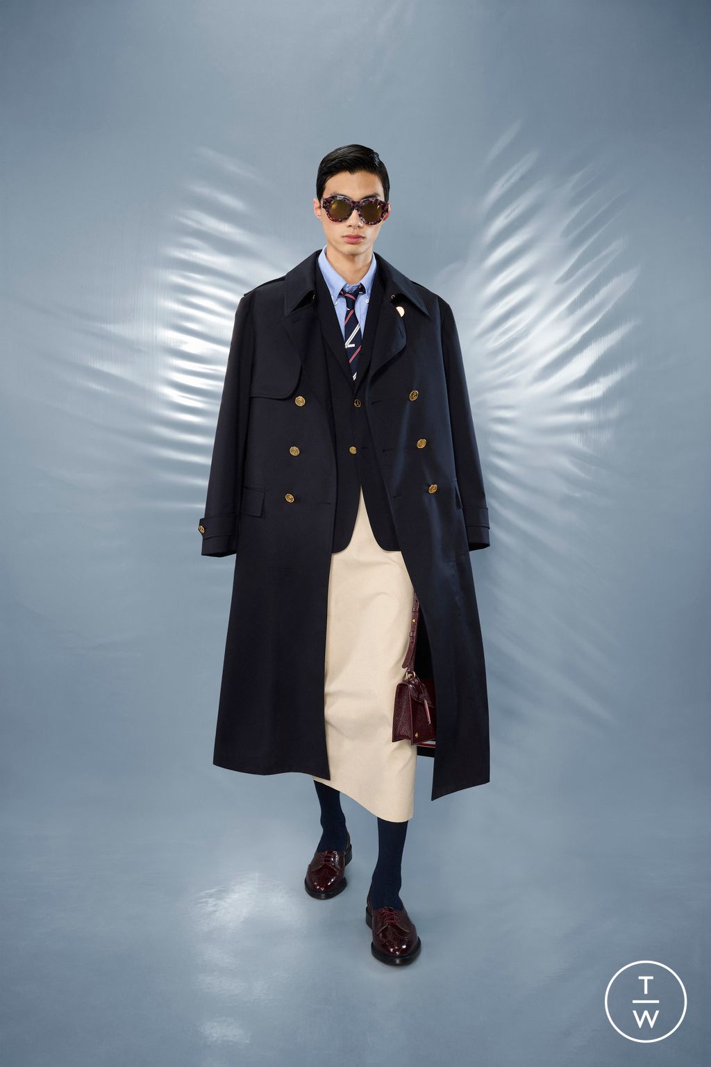 Fashion Week New York Resort 2025 look 13 from the Thom Browne collection 男装