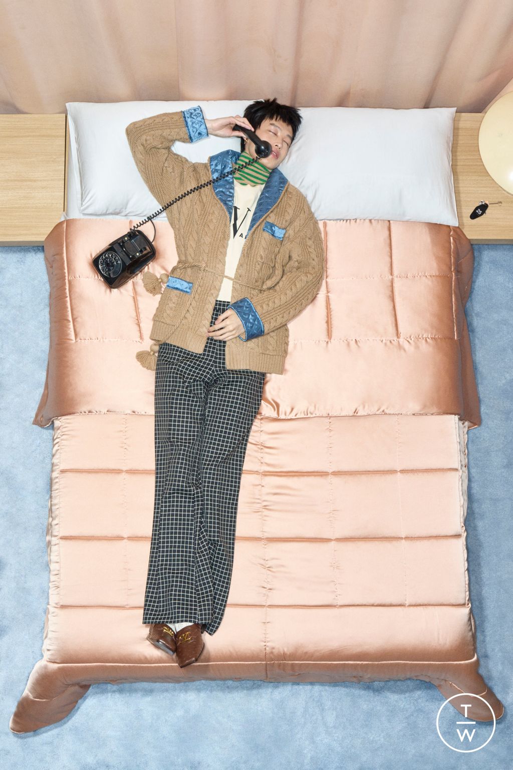 Fashion Week Paris Resort 2026 look 47 from the Valentino collection menswear