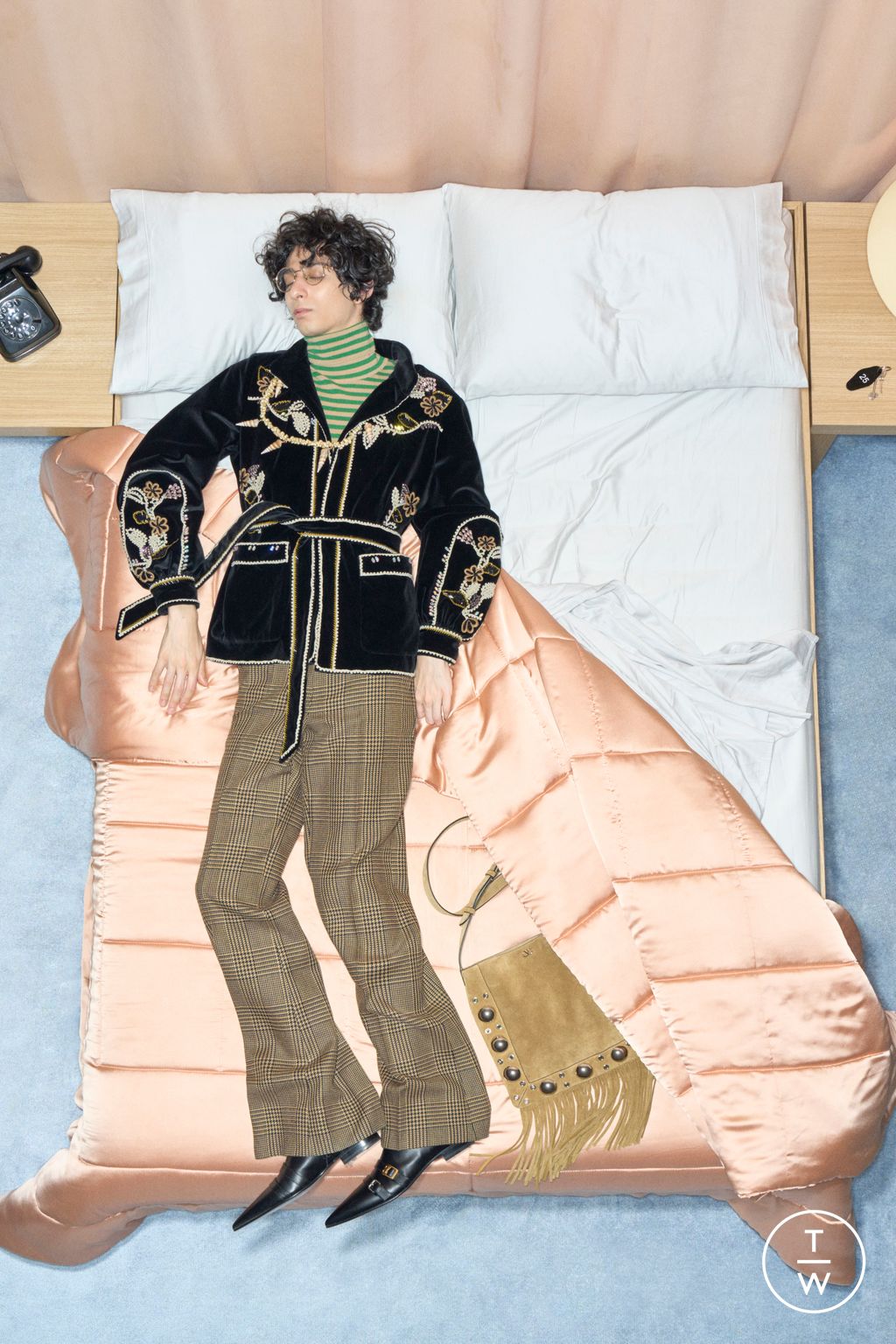 Fashion Week Paris Resort 2026 look 48 from the Valentino collection menswear