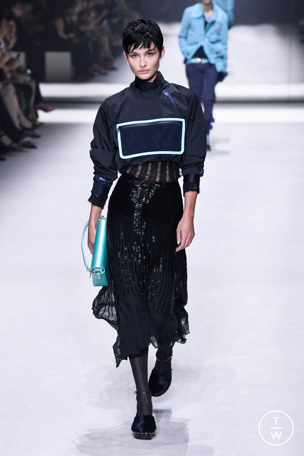 Fashion Week New York Resort 2023 look 32 from the Fendi collection womenswear