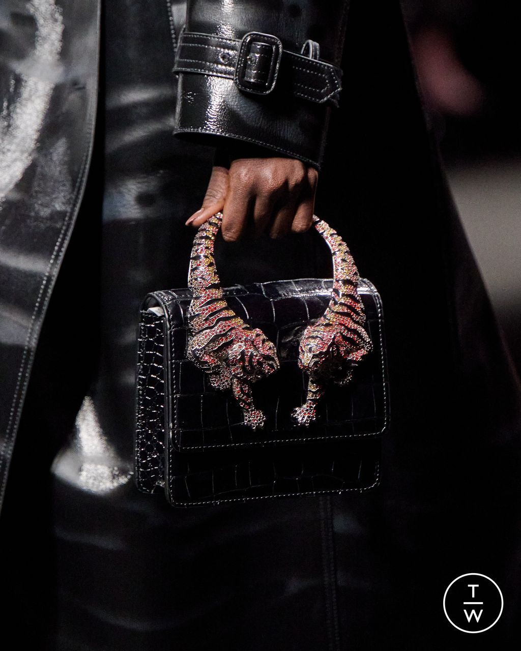 Fashion Week Milan Fall/Winter 2025 look 63 from the Roberto Cavalli collection womenswear accessories