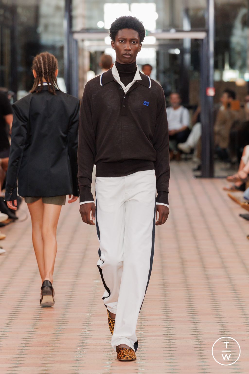 Fashion Week Paris Spring/Summer 2026 look 12 from the Wales Bonner collection menswear