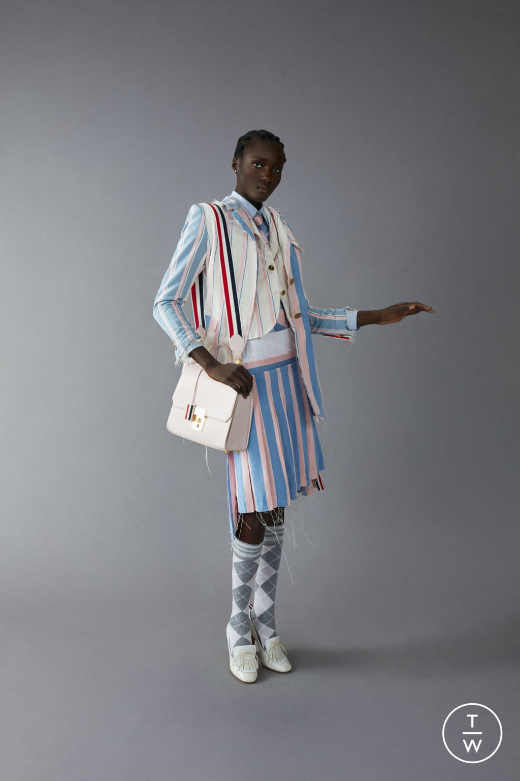 Fashion Week Paris Pre-Fall 2020 look 12 from the Thom Browne collection womenswear