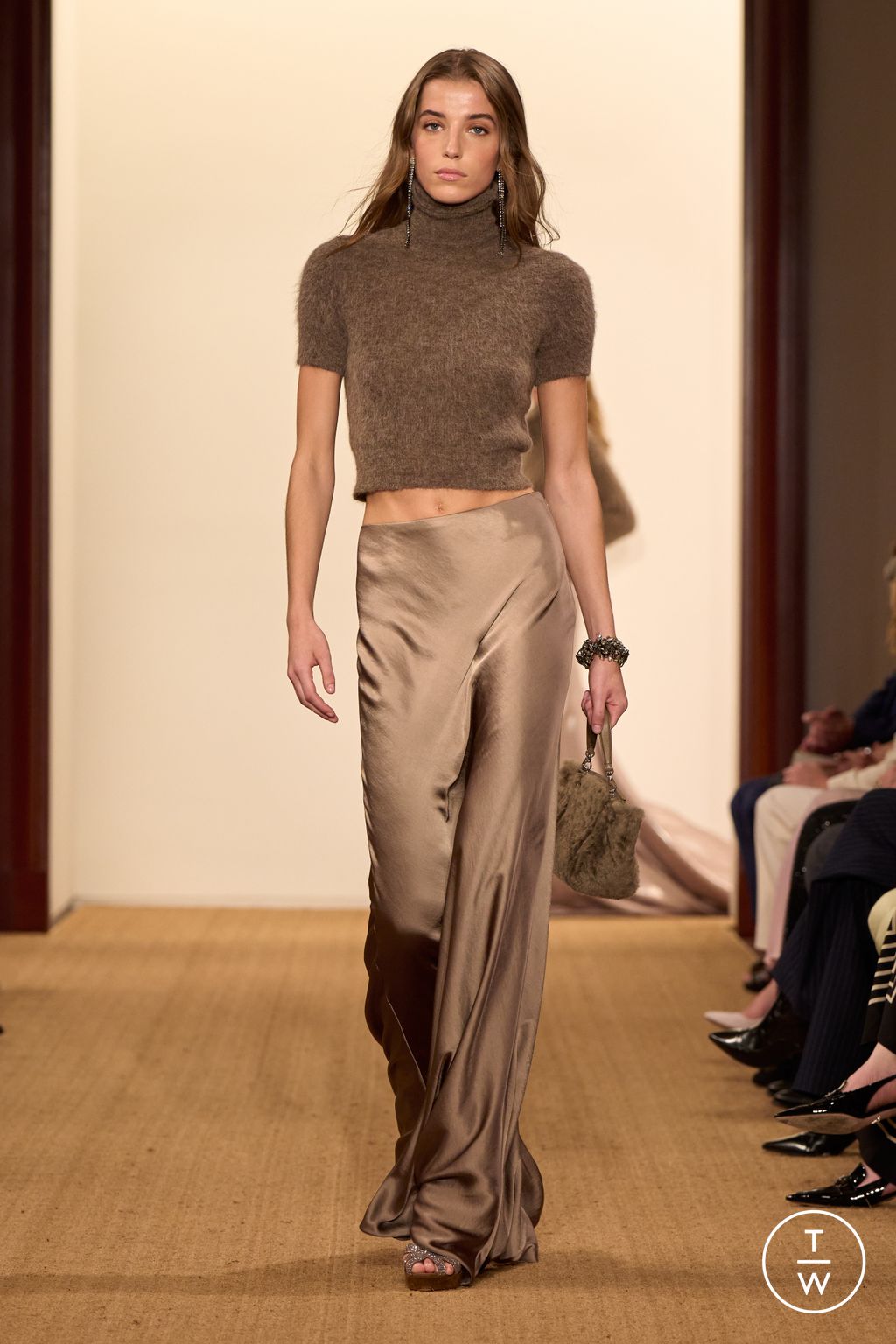 Fashion Week New York Fall/Winter 2024 look 13 from the Ralph Lauren collection womenswear