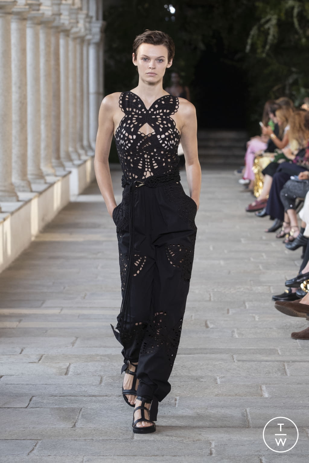 Fashion Week Milan Spring/Summer 2022 look 13 from the Alberta Ferretti collection womenswear