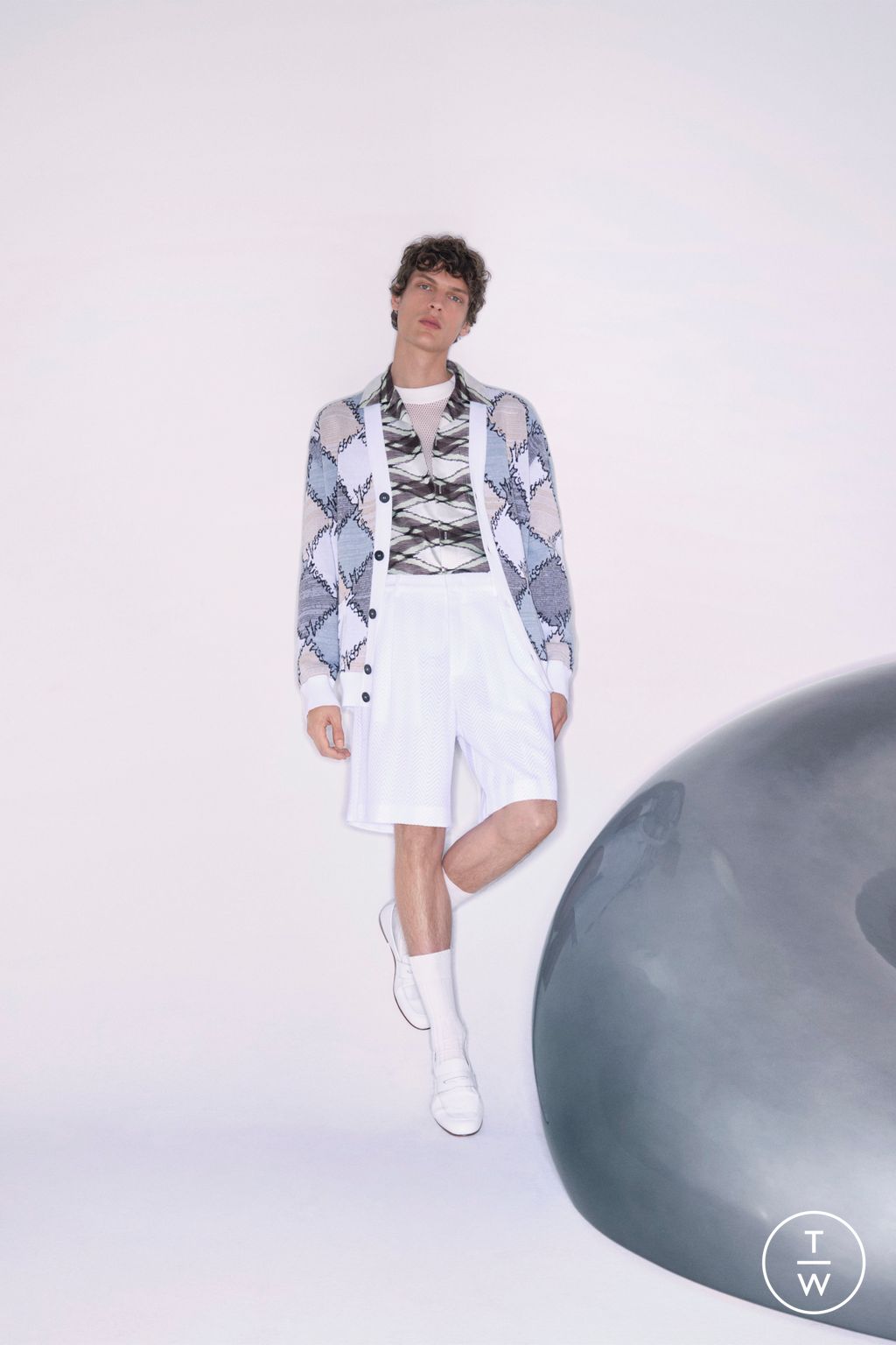 Fashion Week Milan Spring/Summer 2024 look 13 from the Missoni collection menswear