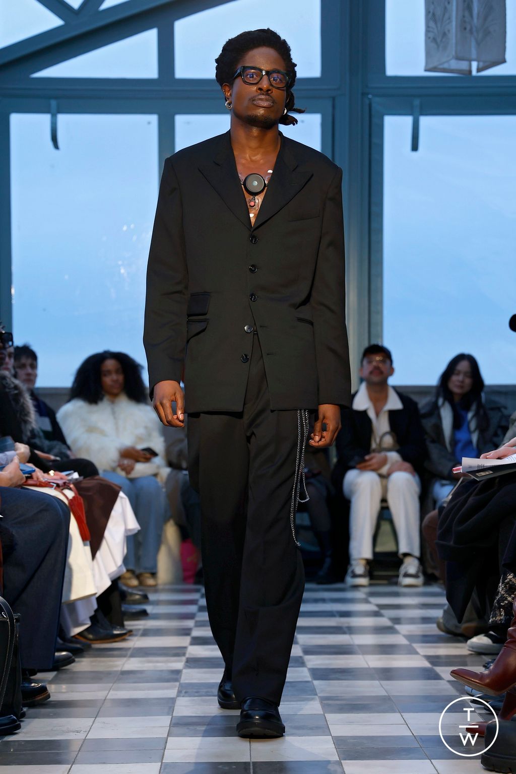 Fashion Week New York Fall/Winter 2025 look 13 from the 5000 collection womenswear