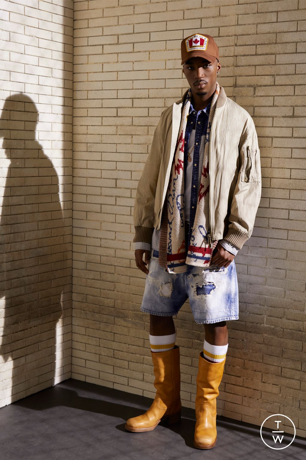 Fashion Week Milan Resort 2024 look 13 from the Dsquared2 collection menswear