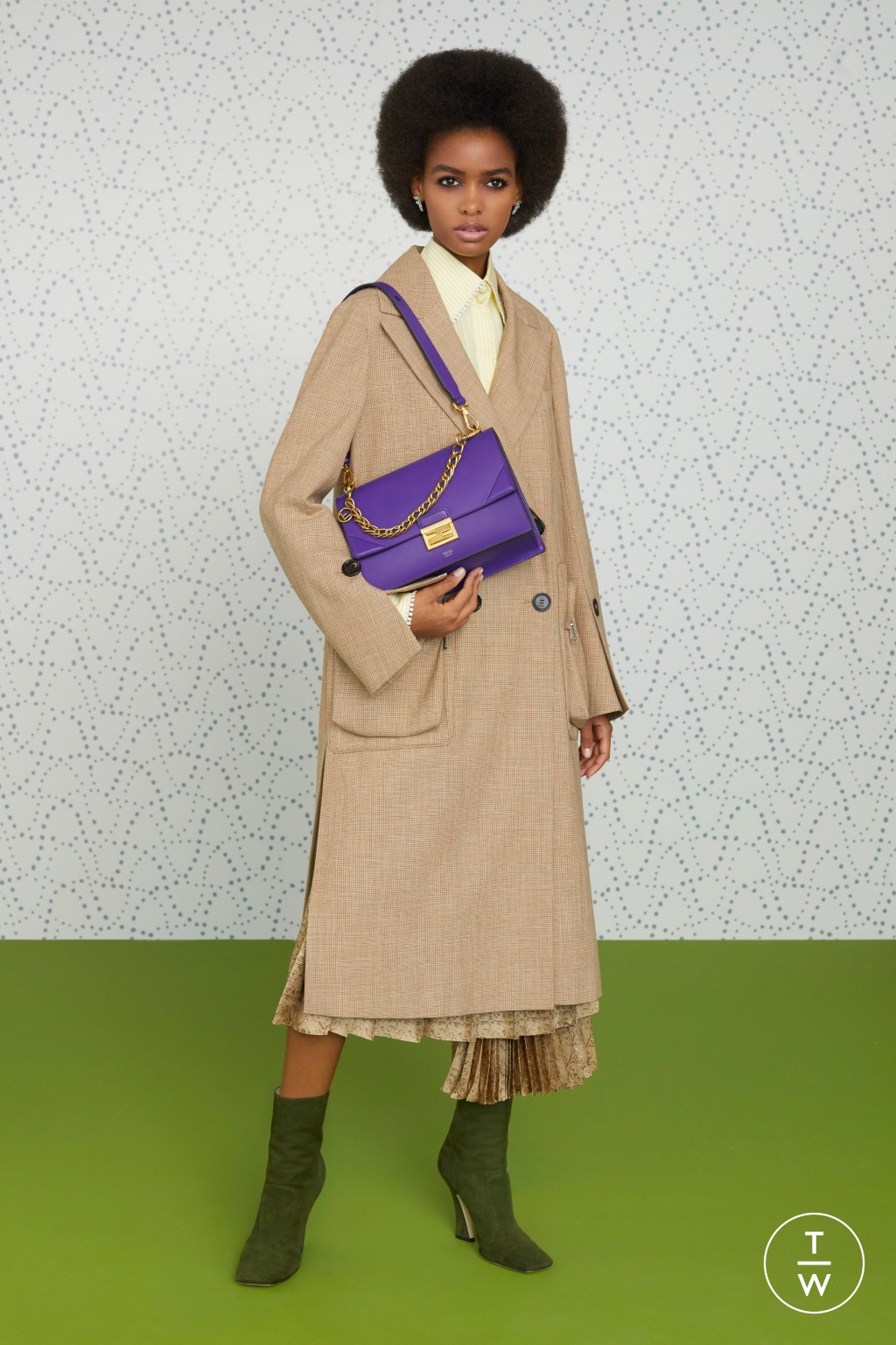 Fashion Week Milan Pre-Fall 2019 look 13 from the Fendi collection 女装