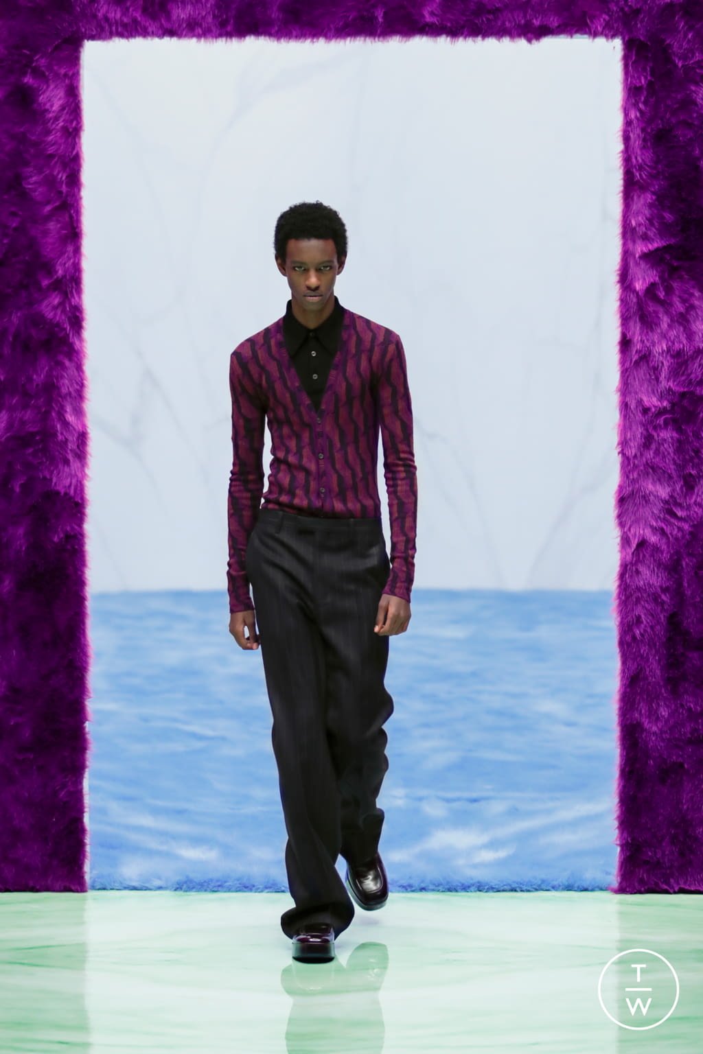 Fashion Week Milan Fall/Winter 2021 look 13 from the Prada collection menswear