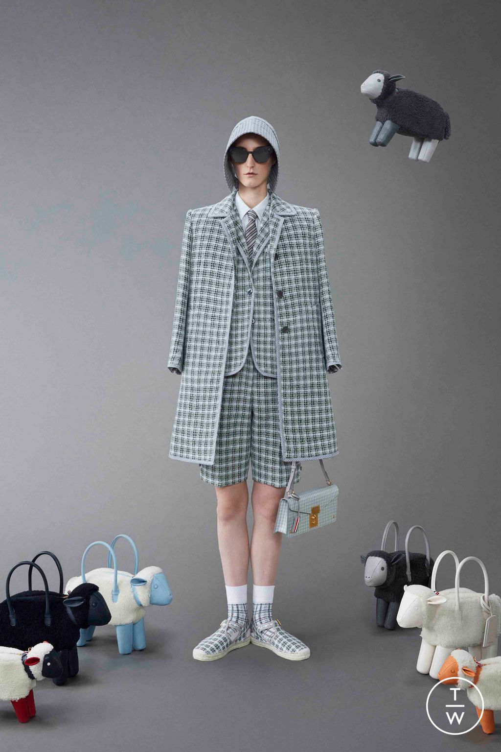 Fashion Week New York Resort 2024 look 13 from the Thom Browne collection womenswear