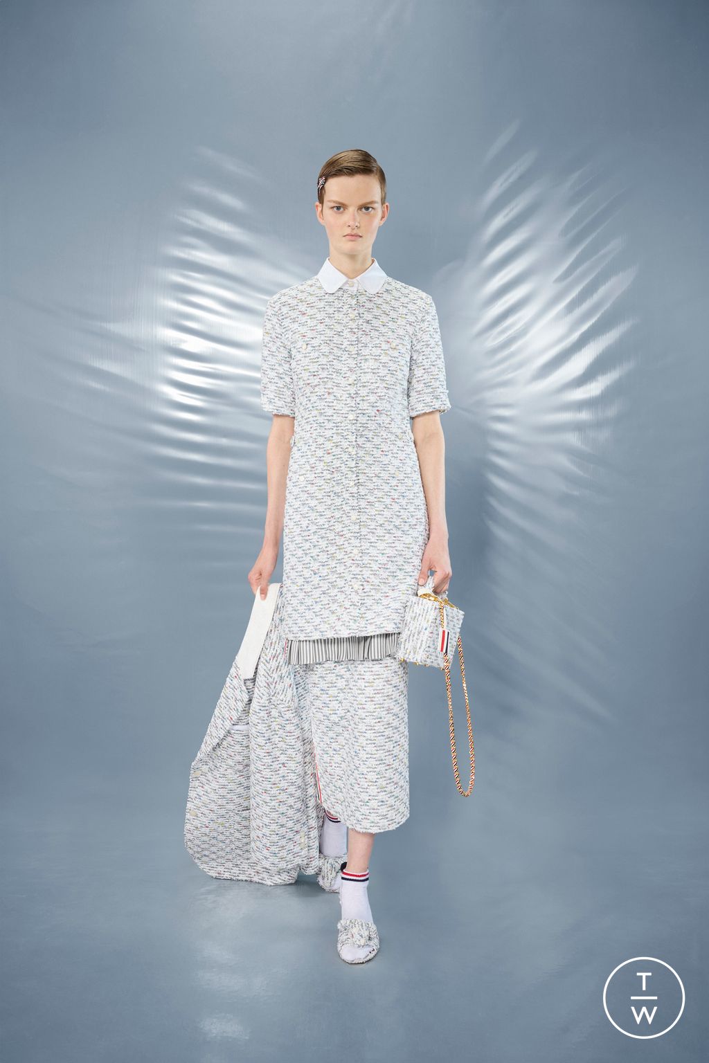 Fashion Week New York Resort 2025 look 14 from the Thom Browne collection 女装