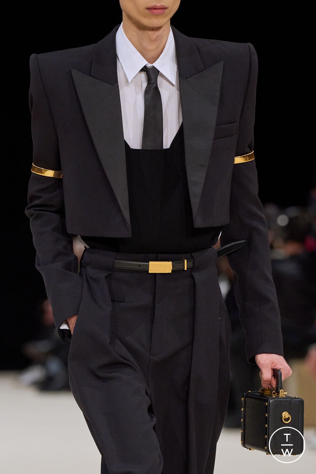 Fashion Week Paris Fall/Winter 2024 look 38 from the Balmain collection 男装配饰