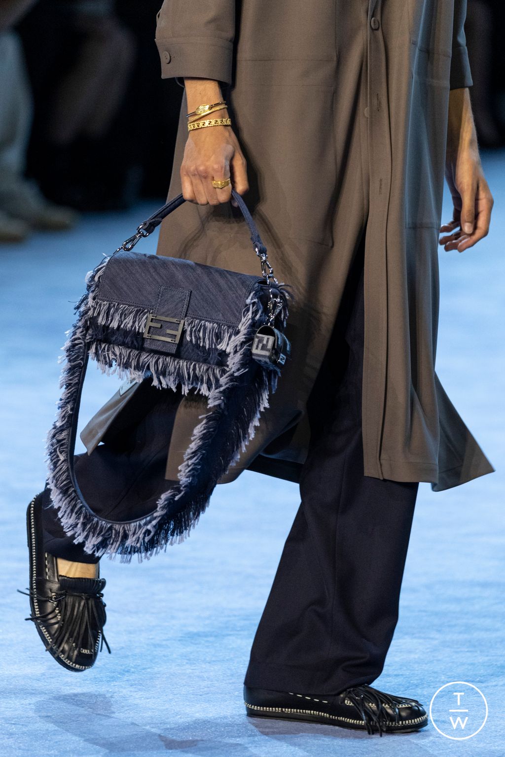 Fashion Week Milan Spring/Summer 2023 look 10 from the Fendi collection menswear accessories
