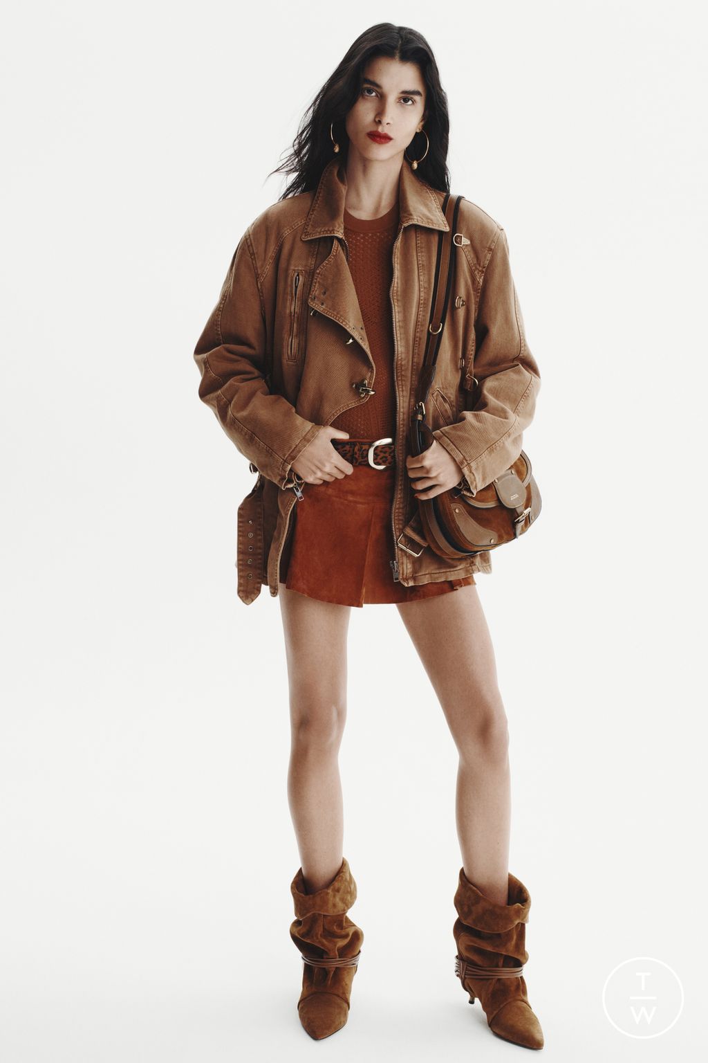 Fashion Week Paris Pre-Fall 2025 look 13 from the Isabel Marant collection womenswear