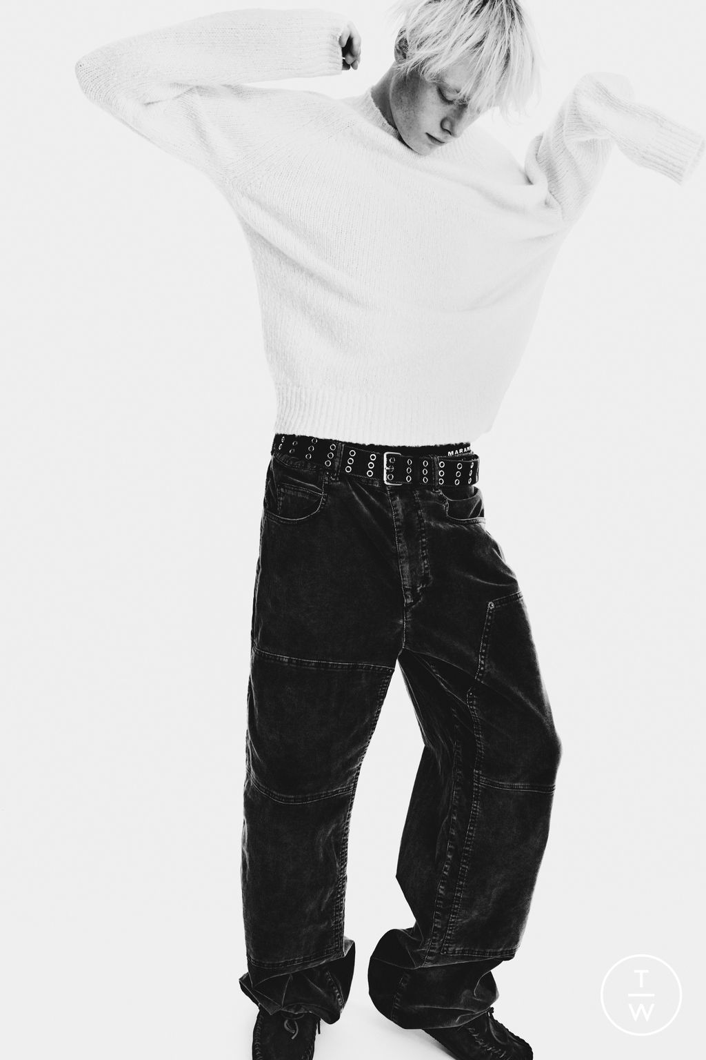 Fashion Week Paris Fall/Winter 2025 look 13 de la collection Isabel Marant menswear