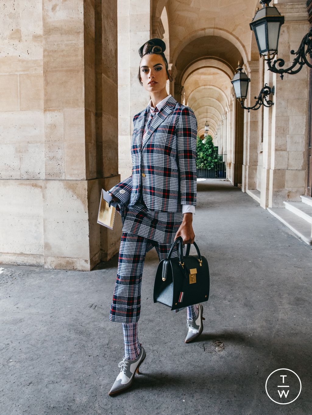 Fashion Week New York Resort 2023 look 13 from the Thom Browne collection womenswear