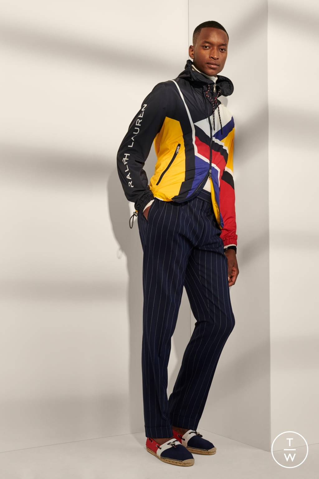Fashion Week Milan Spring/Summer 2020 look 13 from the Ralph Lauren Purple Label collection menswear