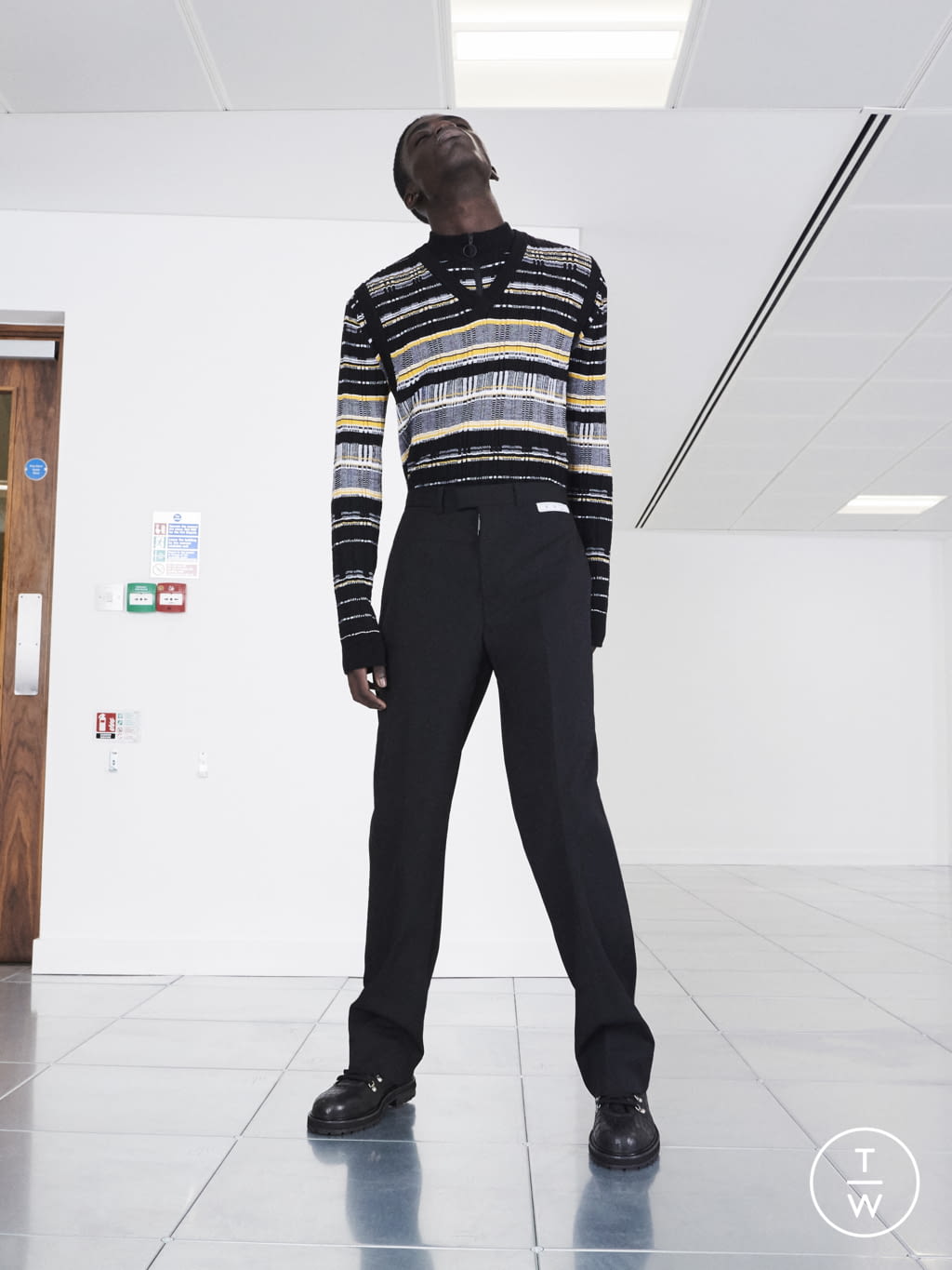 Fashion Week Paris Pre-Fall 2020 look 13 from the Off-White collection menswear