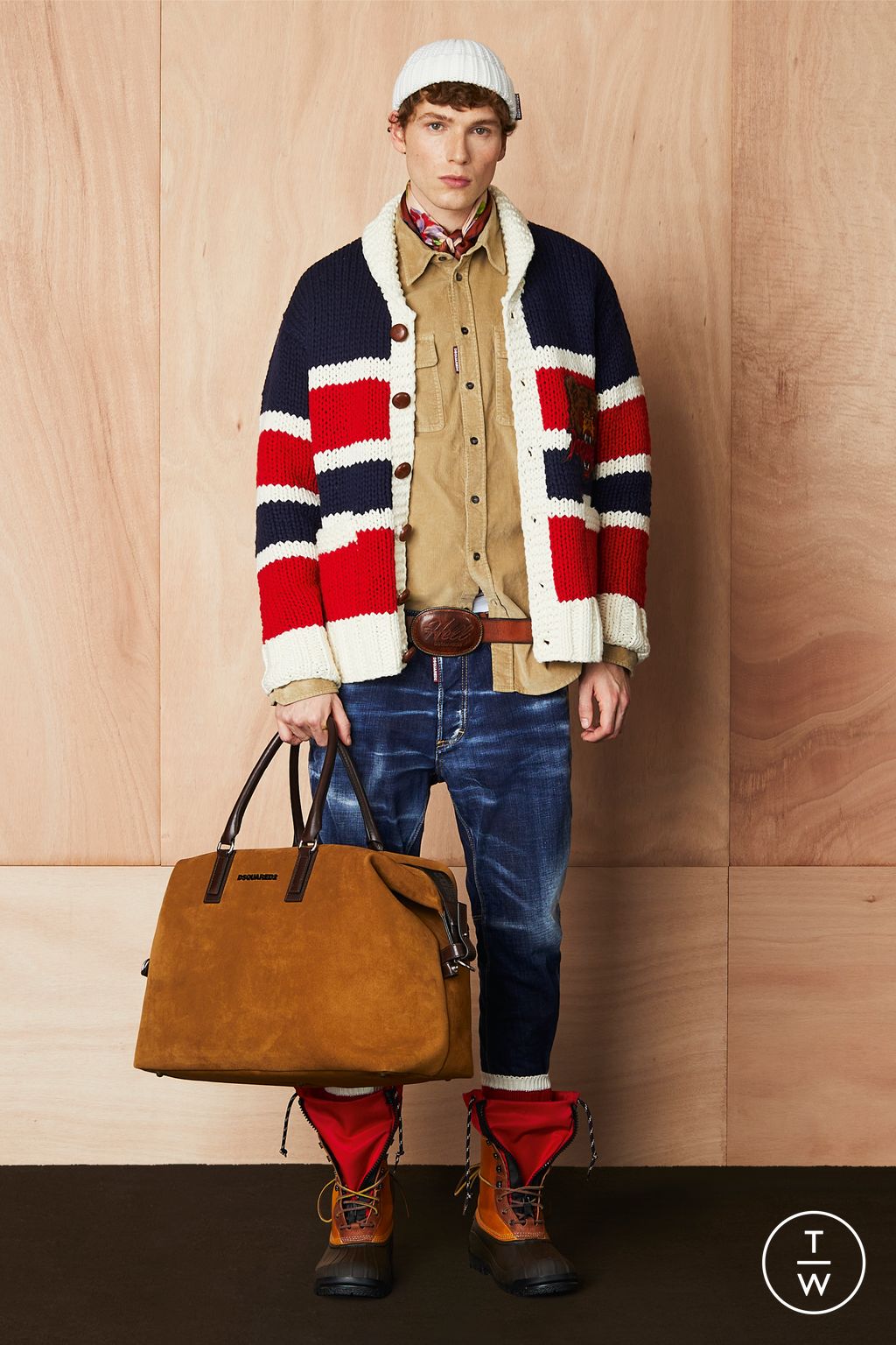 Fashion Week Milan Pre-Fall 2024 look 14 from the Dsquared2 collection 男装